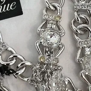 ST. JOHN SILVER CHAIN CRYSTAL BELT SIZE S NWOTS! St. John | Accessories | St John Silver Chain Crystal Belt  main image 4
